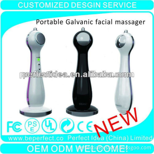 2013 Newest Handheld galvanic viration anti-wrinkle facial massager